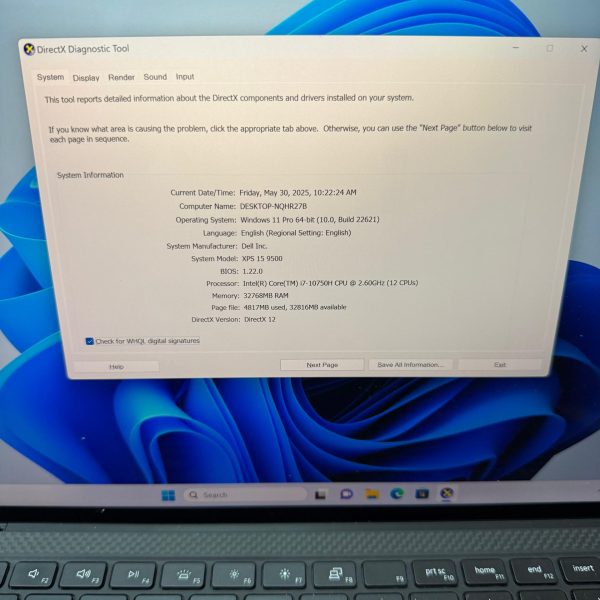 Dell XPS 15 9500 (Touchscreen)